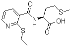结构式 CAS# 175201-66-8, N-[[2-(乙硫基)-3-吡啶基]羰基]-L-蛋氨酸