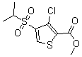 structure of CAS# 175201-99-7, 3-Chloro-4-[(1-Methylethyl)Sulfonyl]-2-Thiophenecarboxylic Acid Methyl Ester