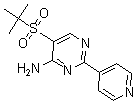 CAS 登录号：175202-18-3， 5-[叔丁基磺酰基]-2-(4-吡啶基)-4-嘧啶胺