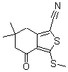 structure of CAS# 175202-50-3, 4,5,6,7-Tetrahydro-6,6-Dimethyl-3-(Methylthio)-4-Oxo-Benzo[c]Thiophene-1-Carbonitrile;6,6-DIMETHYL-3-(METHYLTHIO)-4-OXO-4,5,6,7-TETRAHYDROBENZO[C]THIOPHENE-1-CARBONITRILE;4,5,6,7-Tetrahydro-6,6-Dimethyl-3-(Methylthio)-4-Oxobenzo[C]Thiophene-1-Carbonitrile;1-CYANO-6,6-DIMETHYL-3-(METHYLTHIO)-4,5,6,7-TETRAHYDROBENZO(C)THIOPHEN-4-ONE