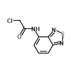 structure of CAS# 175203-29-9, N-(2,1,3-Benzothiadiazol-4-Yl)-2-Chloroacetamide;2,1,3-benzothiadiazol-7-yl-2-chloroacetamide;4-(CHLOROACETAMIDO)BENZO-2,1,3-THIADIAZOLE;N-(benzo[c][1,2,5]thiadiazol-4-yl)-2-chloroacetamide