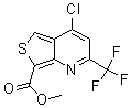 结构式 CAS# 175203-40-4, 4-氯-2-(三氟甲基)-噻吩并[3,4-b]吡啶-7-羧酸甲酯