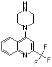 结构式 CAS# 175203-79-9, 4-(1-哌嗪基)-2-(三氟甲基)-喹啉