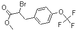 structure of CAS# 175203-81-3, alpha-Bromo-4-(Trifluoromethoxy)-Benzenepropanoic Acid Methyl Ester;Methyl 2-Bromo-3-[4-(Trifluoromethoxy)Phenyl]Propionate 98%;Methyl2-Bromo-3-[4-(Trifluoromethoxy)Phenyl]Propionate98%;Methyl  2-Bromo-3[4-(Trifluorormethoxy)Phenyl]-Propionate