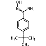 structure of CAS# 175204-39-4, N'-Hydroxy-4-(2-Methyl-2-Propanyl)Benzenecarboximidamide;(Z)-4-(tert-butyl)-N'-hydroxybenzimidamide;(Z)-4-tert-butyl-N'-hydroxybenzamidine;(Z)-4-tert-butyl-N'-hydroxybenzene-1-carboximidamide