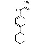 结构式 CAS# 175205-17-1, 1-(4-环己基苯基)硫脲