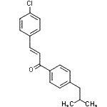 CAS 登录号：175205-27-3， (2E)-3-(4-氯苯基)-1-(4-异丁基苯基)-2-丙烯-1-酮