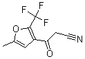 结构式 CAS# 175276-72-9, 5-甲基-beta-氧代-2-(三氟甲基)-3-呋喃丙腈