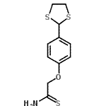 CAS 登录号：175276-82-1， 2-[4-(1,3-二噻戊环-2-基)苯氧基]硫代乙酰胺
