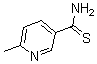 structure of CAS# 175277-57-3, 6-Methyl-3-Pyridinecarbothioamide;6-Methylpyridine-3-Thiocarboxamide, 3-Carbamothioyl-6-Methylpyridine;3-Pyridinecarbothioamide,6-Methyl-(9CI);3-Pyridinecarbothioamide, 6-Methyl-