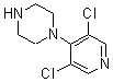 structure of CAS# 175277-80-2, 1-(3,5-Dichloro-4-Pyridyl)Piperazine;1-(3,5-DICHLOROPYRIDIN-4-YL)PIPERAZINE;1-(3,5-DICHLORO-4-PYRIDYL)PIPERAZINE