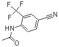 结构式 CAS# 175277-96-0, N-[4-氰基-2-(三氟甲基)苯基]-乙酰胺
