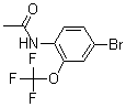 结构式 CAS# 175278-18-9, N-[4-溴-2-(三氟甲氧基)苯基]乙酰胺