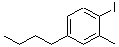structure of CAS# 175278-38-3, 4-Butyl-1-Iodo-2-Methyl-Benzene;4-(But-1-Yl)-1-Iodo-2-Methylbenzene, 4-(But-1-Yl)-2-Methyliodobenzene;4-Butyl-1-Iodo-2-Methylbenzene, 95+%;4-BUTYL-1-IODO-2-METHYLBENZENE