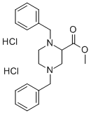 CAS 登录号：17532-21-7， 1,4-二(苯基甲基)-2-哌嗪羧酸甲酯盐酸盐(1:2)