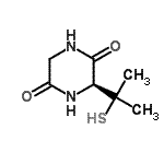 CAS 登录号：175694-44-7， (3S)-3-(2-硫基-2-丙基)-2,5-哌嗪二酮