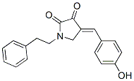 CAS 登录号：17574-08-2， 4-[(4-羟基苯基)亚甲基]-1-(2-苯基乙基)-2,3-吡咯烷二酮