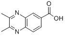 structure of CAS# 17635-26-6, 2,3-Dimethyl-Quinoxaline-6-Carboxylic Acid;2,3-Dimethyl-6-Quinoxalinecarboxylate;Zinc00159055