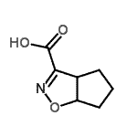 结构式 CAS# 176909-91-4, 4,5,6,6a-四氢-3aH-环戊二烯并[d][1,2]恶唑-3-羧酸
