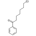 结构式 CAS# 17734-41-7, 7-氯-1-苯基-1-庚酮