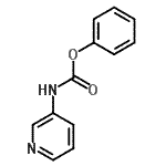 structure of CAS# 17738-06-6, Phenyl 3-Pyridinylcarbamate;phenyl 3-pyridinylcarbamate;phenyl N-(pyridin-3-yl)carbamate;phenyl pyridin-3-ylcarbamate