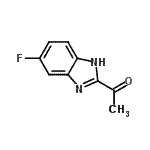 结构式 CAS# 177407-11-3, 1-(5-氟-1H-苯并咪唑-2-基)乙酮