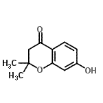 structure of CAS# 17771-33-4, 7-Hydroxy-2,2-Dimethyl-2,3-Dihydro-4H-Chromen-4-One;4H-Chromen-4-one;7-Hydroxy-2,2-dimethyl-2,3-dihydro-;7-Hydroxy-2,2-dimethyl-2,3-dihydro-4H-chromen-4-on