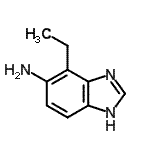 CAS 登录号：177843-32-2， 4-乙基-1H-苯并咪唑-5-胺