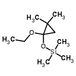 结构式 CAS# 178440-22-7, [(1-乙氧基-2,2-二甲基环丙基)氧基](三甲基)硅烷