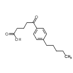 结构式 CAS# 178686-76-5, 5-氧代-5-(4-戊基苯基)戊酸