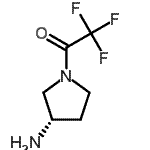 CAS#: 178688-08-9， 1-[(3S)-3-Amino-1-Pyrrolidinyl]-2,2,2-Trifluoroethanone