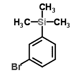 结构式 CAS# 17878-47-6, (3-溴苯基)(三甲基)硅烷