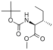 structure of CAS# 17901-01-8, N-[(1,1-Dimethylethoxy)Carbonyl]-L-Isoleucine Methyl Ester