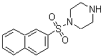 structure of CAS# 179051-76-4, 1-(2-Naphthylsulfonyl)Piperazine;(2-naphthylsulfonyl)piperazine;1-(naphthalen-2-ylsulfonyl)piperazine;1-(Naphthalene-2-sulfonyl)-piperazine