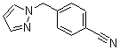 结构式 CAS# 179057-34-2, 4-(1H-吡唑-1-基甲基)-苯甲腈