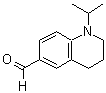 structure of CAS# 179406-88-3, 1-Isopropyl-1,2,3,4-Tetrahydro-6-Quinolinecarbaldehyde;1-(methylethyl)-1,2,3,4-tetrahydroquinoline-6-carbaldehyde;1-Isopropyl-1,2,3,4-tetrahydro-6-;1-isopropyl-1,2,3,4-tetrahydro-6-quinolinecarbaldehyde