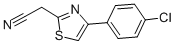 structure of CAS# 17969-48-1, 4-(4-Chlorophenyl)-2-Thiazoleacetonitrile;2-[4-(4-FLUOROPHENYL)-1,3-THIAZOL-2-YL]ACETONITRILE;2-[4-(4-CHLOROPHENYL)-1,3-THIAZOL-2-YL]ACETONITRILE;[4-(4-FLUOROPHENYL)-1,3-THIAZOL-2-YL]ACETONITRILE