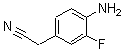 structure of CAS# 180149-19-3, 4-Amino-3-Fluoro-Benzeneacetonitrile