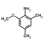 structure of CAS# 18087-07-5, 2-Methoxy-4,6-Dimethylaniline;2-methoxy-4,6-dimethylaniline