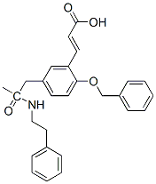 CAS#: 181268-76-8， (Z)-3-[3-[2-(Methyl-(2-Phenylethyl)Amino)-2-Oxoethyl]-5-(Phenylmethoxy)Phenyl]But-2-Enoic Acid