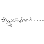 结构式 CAS# 18198-76-0, S-{1-[5-(6-氨基-9H-嘌呤-9-基)-4-羟基-3-(膦酰氧基)四氢-2-呋喃基]-3,5,9-三羟基-8,8-二甲基-3,5-二氧代-10,14-二氧代-2,4,6-三氧杂-11,15-二氮杂-3lambda<sup>5</sup>,5lambda<sup>5</sup>-二磷杂十七烷-17-基}(9E)-9-十六碳烯硫代酸