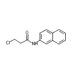 structure of CAS# 183111-59-3, 3-Chloro-N-(2-Naphthyl)Propanamide;3-chloro-N-(2-naphthyl)propanamide;3-Chloro-N-2-naphthylpropanamide;PROPANAMIDE,3-CHLORO-N-2-NAPHTHALENYL-