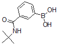 structure of CAS# 183158-30-7, [3-[[(1,1-Dimethylethyl)Amino]Carbonyl]Phenyl]-Boronic Acid;3-(Tert-Butylaminocarbonyl)Benzeneboronic Acid 97%;3-(Tert-Butylcarbamoyl)Benzeneboronic Acid, 97%;3-(TERT-BUTYLAMINOCARBONYL)BENZENEBORONIC ACID