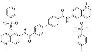 CAS#: 18355-52-7， 6,6'-(4,4'-Biphenylylenebis(Carbonylimino))Bis(1-Methylquinolinium) Ditosylate