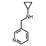 结构式 CAS# 183609-18-9, N-(3-吡啶基甲基)环丙胺