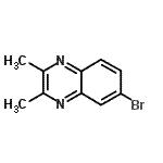 structure of CAS# 18470-23-0, 6-Bromo-2,3-Dimethylquinoxaline;MFCD11111652