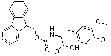 结构式 CAS# 184962-88-7, 芴甲氧羰基-3,4-二甲氧基-L-苯丙氨酸