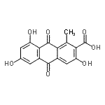 CAS#: 18499-84-8， 3,6,8-Trihydroxy-1-Methyl-9,10-Dioxo-9,10-Dihydro-2-Anthracenecarboxylic Acid