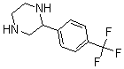 structure of CAS# 185110-19-4, 2-[4-(Trifluoromethyl)Phenyl]-Piperazine;2-(4-TRIFLUOROMETHYLPHENYL)PIPERAZINE 95%;2-(4-TRIFLUOROMETHYL-PHENYL)-PIPERAZINE
