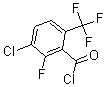 结构式 CAS# 186517-45-3, 2-氯-3-氟-6-(三氟甲基)-苯甲酰氯